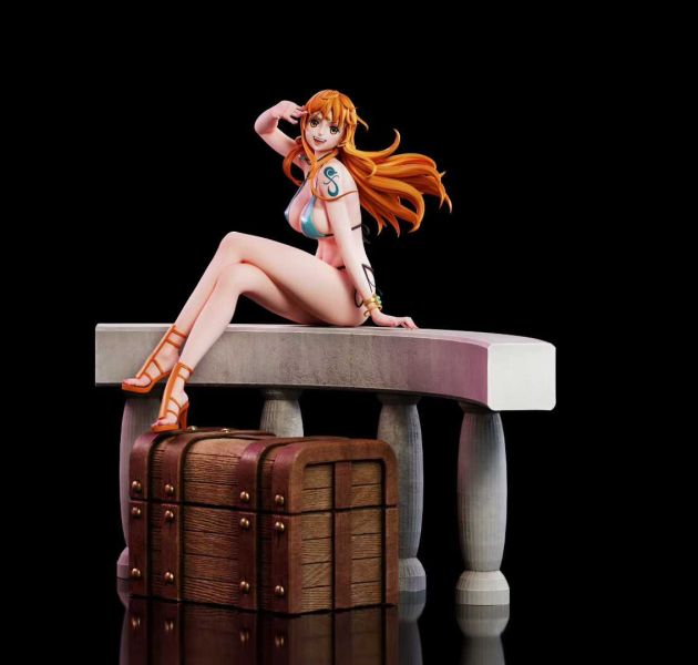 【預購】Aetheria > 海賊王 > 1/7 第二彈 坐姿娜美 海賊王,娜美,GK,玩具,模型,雕像,共鳴