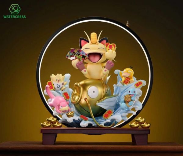 【預購】Watercress模玩>寶可夢>招財喵喵 怪博士與機器娃娃,阿拉蕾,GK,玩具,模型,雕像,擺飾,收藏,共鳴