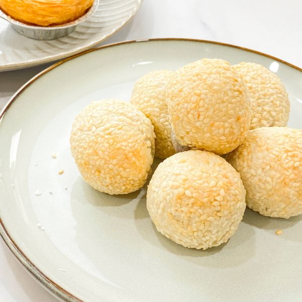 豆沙芝麻球(純素) 桂合芝麻球,素食芝麻球,芝麻球,