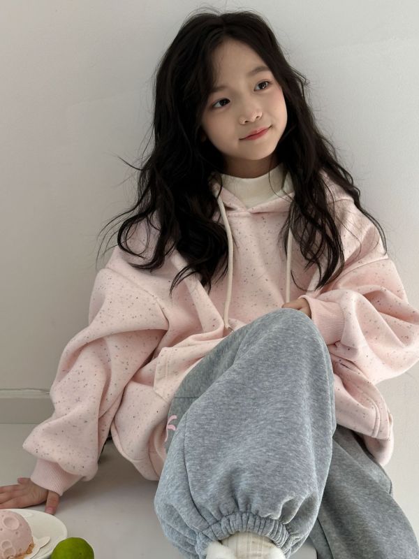 05111705｜TC家冬〃粉色加絨彩色點點連帽T｜100-160 兒童連帽T
兒童加絨上衣
女童連帽上衣
男童連帽衛衣
兒童冬季上衣
加厚連帽T
點點連帽T
童裝加絨
保暖上衣
100-160cm 童裝
冬季童裝上衣
兒童休閒連帽T