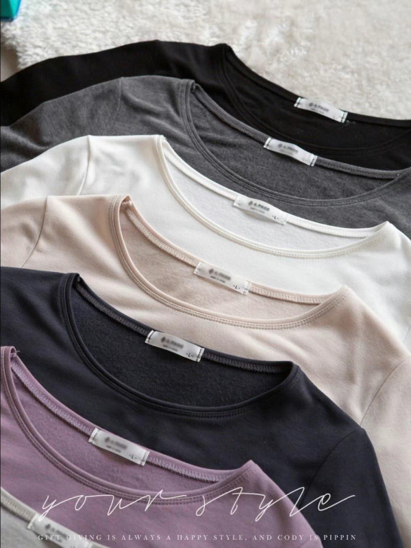 韓｜COR〃九色彈性微刷毛發熱衣｜F 韓國製上衣
韓國製打底衫
內刷毛上衣
磨毛上衣
保暖上衣
彈性上衣
長袖打底
素面上衣
百搭長袖
秋冬上衣
韓國製長袖T
內磨毛T恤