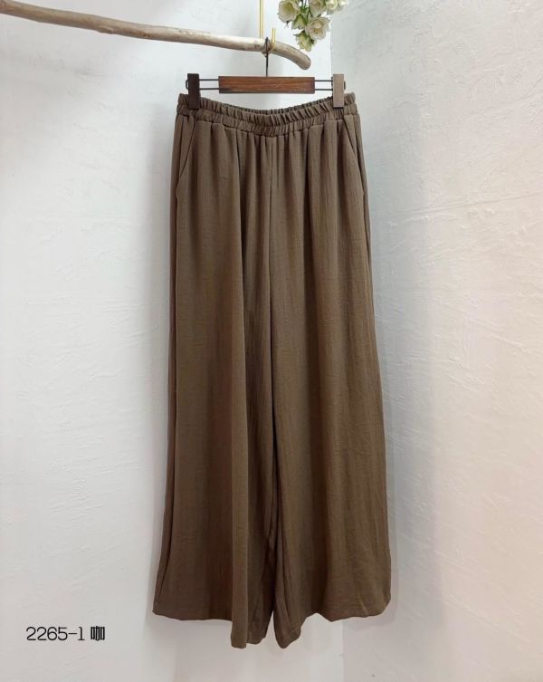 050815610┃2265四色棉麻闊腿褲┃F┃250825結單 