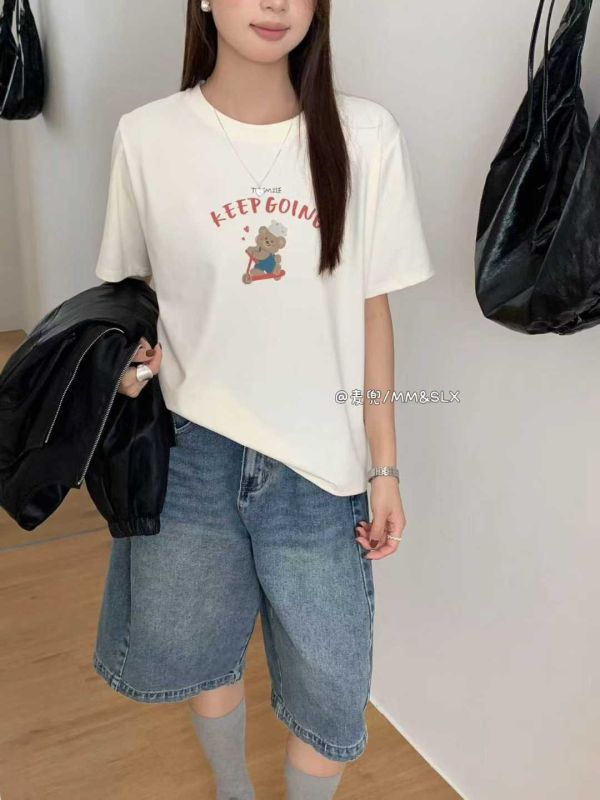 050815603┃MM家〃203帽子小熊磨毛短袖T┃F┃250825結單 