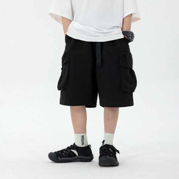 05040715┃CB家夏〃XK038三色織帶立體口袋短褲┃100-160┃0410結單 