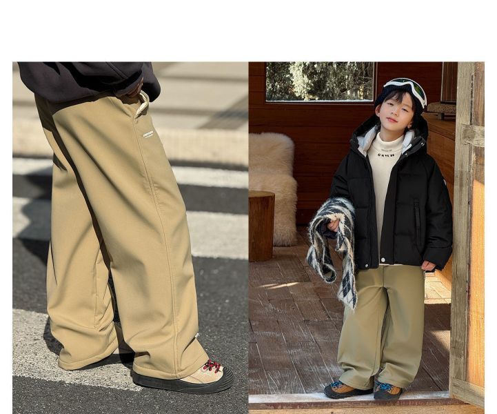 05120509｜ZNF秋冬〃9638防水加絨休閒褲｜110-170 童裝登山褲, 兒童刷毛褲, 防水褲, 軟殼褲, 童裝保暖褲, 加絨彎刀褲, 戶外褲, 防風防寒褲, 男童長褲, 女童長褲, 秋冬童裝, 登山健行褲, 童裝機能褲