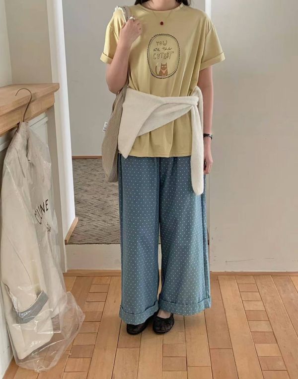 台┃夏〃8380三色貓咪印花T┃3色┃0410結單 