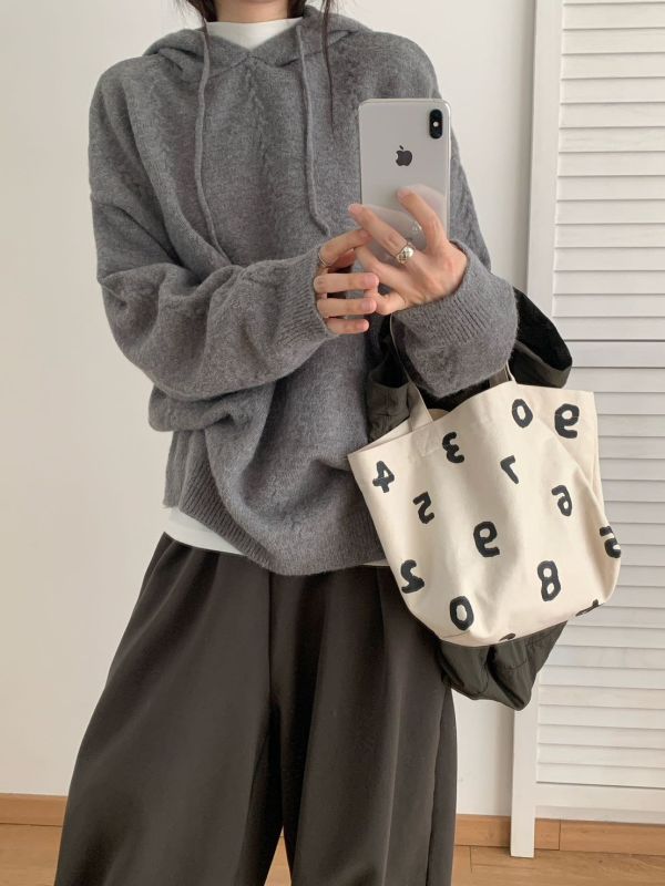 05112807｜秋冬〃532細麻花紋連帽寬鬆保暖毛衣｜F 連帽毛衣、辮子織毛衣、針織上衣、保暖毛衣、寬鬆毛衣、秋冬上衣、532款