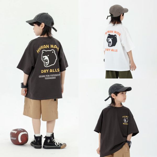 05040711┃CB家夏〃XK074兩色黑熊大頭T┃100-160┃0410結單 