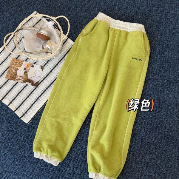 05111301┃CXN家秋冬〃10301六色澳粒絨拼接束口褲┃120-170 兒童長褲, 童裝長褲, 兒童加絨褲, 內刷毛長褲, 秋冬褲子, 男女童運動褲, 束口長褲, 加厚保暖褲, 童裝休閒褲, 120-170, 青少年長褲, 親子褲, 學生長褲, 保暖童褲, 冬季童裝