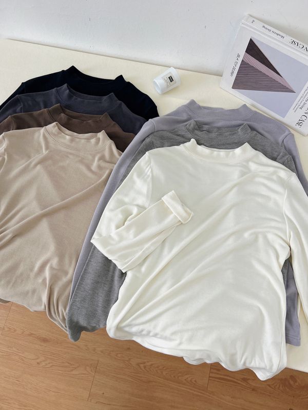 05112901｜RJ秋冬〃8726七色小立領天絲羊毛內搭衫｜M-L 棉羊毛打底衫
天絲上衣
高彈內搭
秋冬保暖衣
ML打底衫
棉羊毛天絲
百搭上衣
內搭長袖