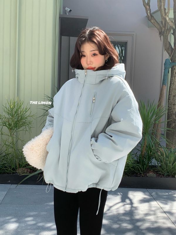 05112204｜LEMON〃1235質感面料衝鋒衣短外套｜F 防風外套, 加厚外套, 沖鋒衣, 絨毛外套, 加絨外套, 保暖外套, 男女同款外套, 秋冬外套, 防潑水外套, 登山外套, 杏色外套, 黃色外套, 天藍外套, 藏藍外套