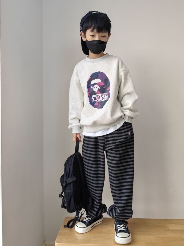 05112612｜CF冬〃CK120加絨猿人頭T｜120-175 童裝衛衣、一體絨衛衣、不倒絨大學T、加厚保暖上衣、兒童大學T、冬季衛衣、寬鬆版衛衣、加絨上衣、男童上衣、女童上衣、保暖棉T、秋冬童裝、純色衛衣、親子上衣、學生衛衣、加厚外套