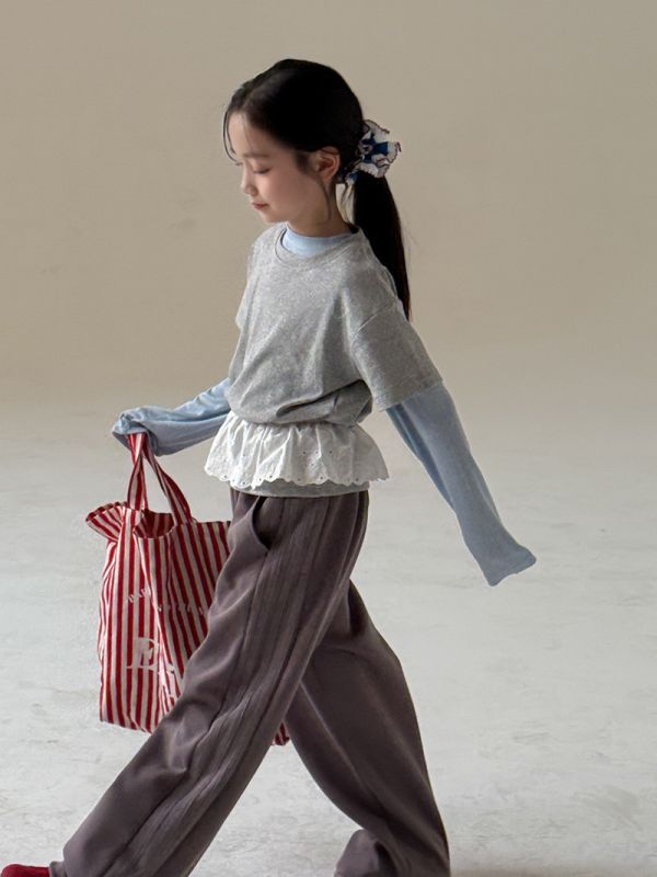 05110503┃TC秋冬〃兩色側邊條運動褲┃110-160 壓線褲、喇叭褲、韓版童裝、女童長褲、男童褲、運動褲、寬鬆褲、童裝休閒褲、親子褲、秋冬新款