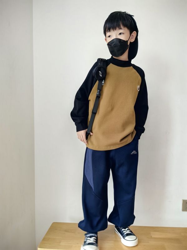 05112707｜CF冬〃CT659兩色高彈猿人標磨毛上衣｜120-175 羊绒棉 上衣 兒童打底衫 保暖長袖 親膚不倒絨 秋冬上衣