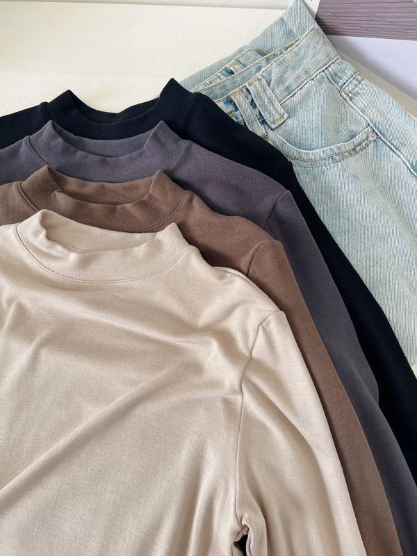 05112901｜RJ秋冬〃8726七色小立領天絲羊毛內搭衫｜M-L 棉羊毛打底衫
天絲上衣
高彈內搭
秋冬保暖衣
ML打底衫
棉羊毛天絲
百搭上衣
內搭長袖