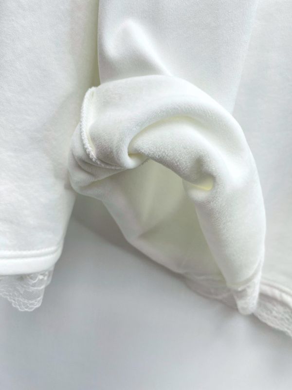 05112802｜秋冬〃5211蕾絲下擺内刷毛暖暖上衣｜F 加絨上衣、蕾絲上衣、保暖長袖、女裝打底、秋冬上衣、百搭上衣、寬鬆長袖