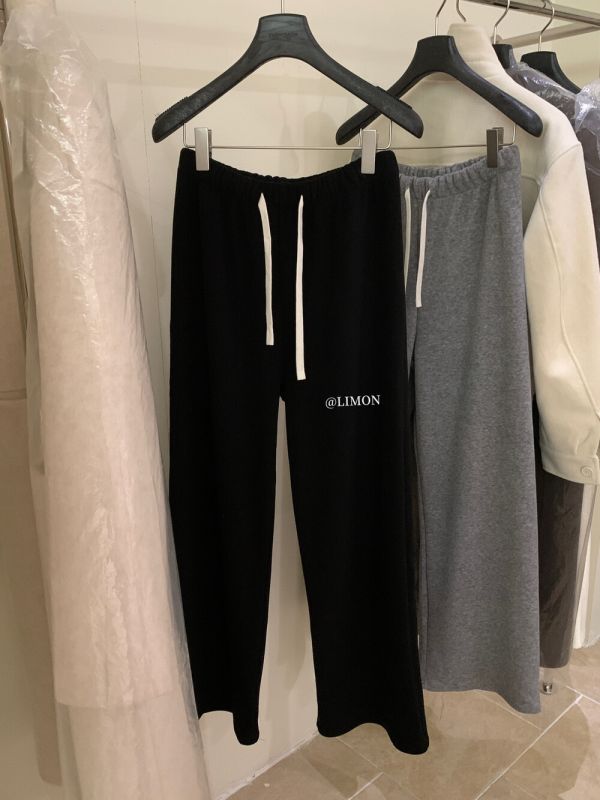 05110604┃LEMON〃1217加絨加厚糯米休閒褲┃S-L 加絨寬褲、毛巾棉長褲、保暖長褲、秋冬褲、加厚褲、女裝寬褲、休閒褲、韓系褲子、家居褲、直筒褲