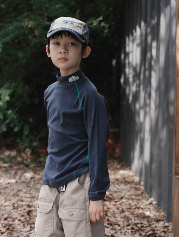 05110706┃猿寶家秋冬〃1337山系純色德絨半高領上衣┃110-170 童裝打底衫、童裝立領上衣、秋冬內搭、男童上衣、女童上衣、山系童裝、韓版童裝、運動風童裝、刷毛上衣