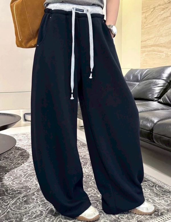 05120707｜秋冬〃26090雲感軟糯溫暖束腳抽繩休閒褲｜F 刷毛棉褲, 運動褲, 束口褲, 休閒長褲, 韓系長褲, 顯瘦褲, 保暖棉褲, 彈性腰褲, 女生褲子