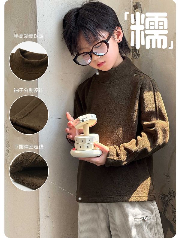 05111801｜ZYF家冬〃9505半高領奧粒絨上衣｜110-175 兒童打底衣

半高領上衣

420G 加厚

雙面奧粒絨

保暖打底衫

男女童長袖

冬季內搭

兒童保暖衣

親膚上衣

110-175cm