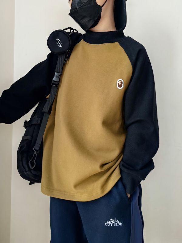 05112707｜CF冬〃CT659兩色高彈猿人標磨毛上衣｜120-175 羊绒棉 上衣 兒童打底衫 保暖長袖 親膚不倒絨 秋冬上衣