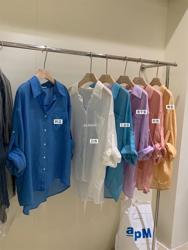 05060906┃LEMON家〃8779六色天絲苧麻防曬襯衫┃F┃250611結單 
