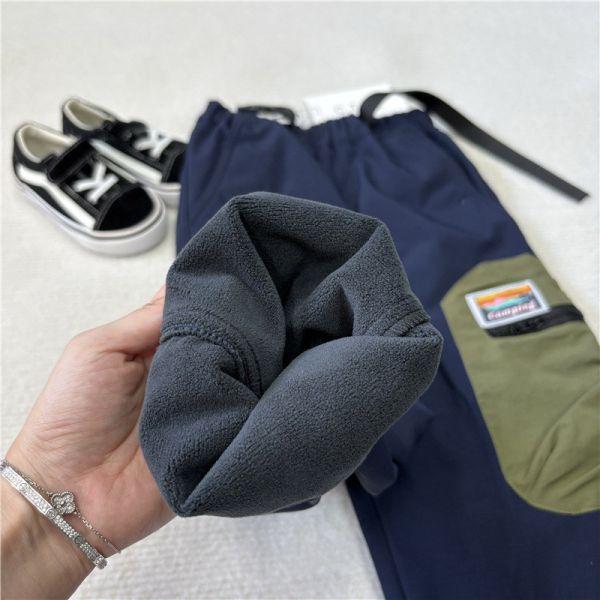 05121201｜CTX家秋冬〃2588撞色加絨防水衝鋒褲｜110-165 中大童工裝褲, 童裝加絨褲, 兒童刷毛長褲, 冬季童褲, 戶外風童裝, 男童長褲, 女童長褲, 保暖童裝, 中大童秋冬, 童裝工裝風