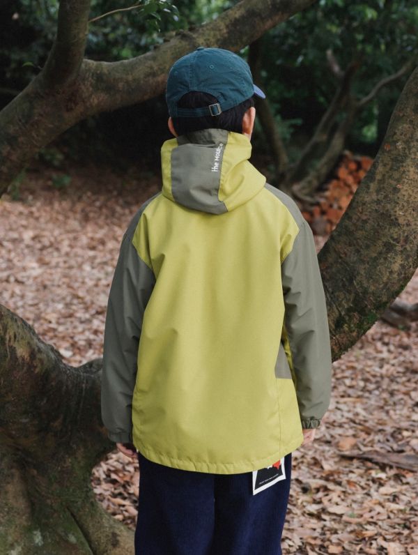 05110703┃猿寶家秋冬〃7068山系拼接夾棉連帽外套┃110-170 童裝外套、防風外套、連帽外套、拼色風衣、韓版童裝外套、男女童外套、秋冬外套、防潑水夾克、親子裝外套