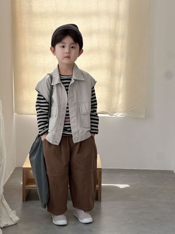 05080105┃兄妹家秋〃250612兩色坎肩工裝背心┃80-150┃250810結單 