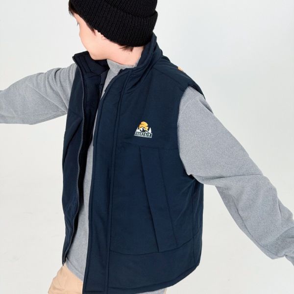 05121204｜CTX家秋冬〃2587立領保暖小標背心｜110-165 中大童馬甲, 兒童棉馬甲, 童裝背心, 男童背心, 鋪棉背心, 秋冬童裝, 戶外童裝, 立領背心, 保暖背心, 中大童外套