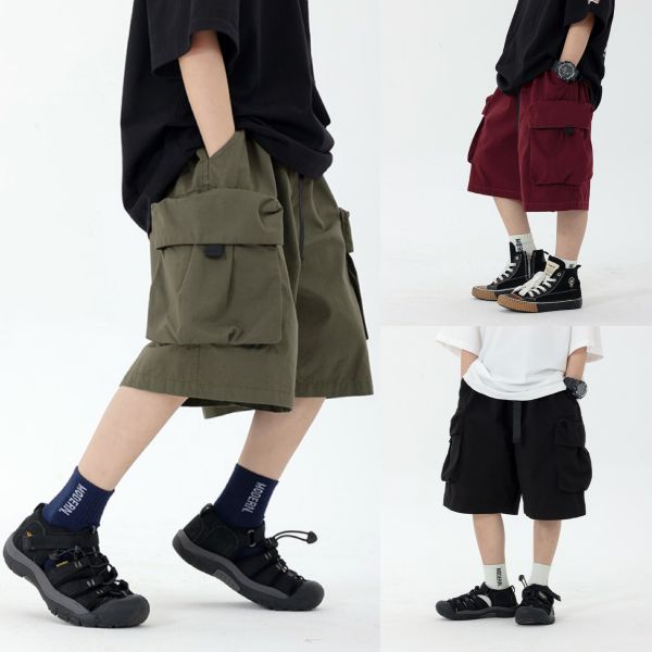 05040715┃CB家夏〃XK038三色織帶立體口袋短褲┃100-160┃0410結單 