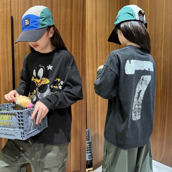 05081707┃BRT家秋〃卡通背後數字7長袖T┃110-170┃250825結單 