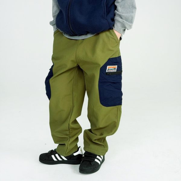 05121201｜CTX家秋冬〃2588撞色加絨防水衝鋒褲｜110-165 中大童工裝褲, 童裝加絨褲, 兒童刷毛長褲, 冬季童褲, 戶外風童裝, 男童長褲, 女童長褲, 保暖童裝, 中大童秋冬, 童裝工裝風