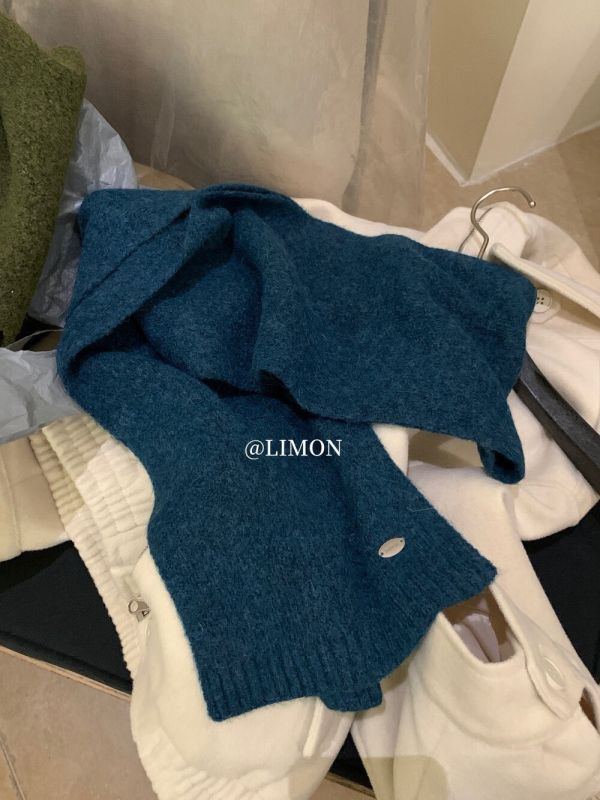 05110603┃LEMON〃1197小銀標純色混紡羊毛圍巾 羊毛圍巾、針織圍巾、保暖圍巾、素色圍巾、秋冬圍巾、韓版圍巾、情侶圍巾、禮物圍巾、柔軟圍巾、冬季配件