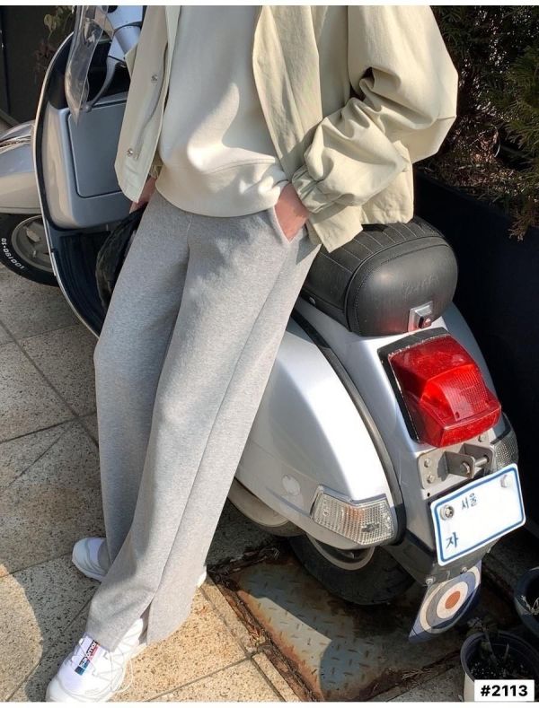 05121305｜秋冬〃2113兩色加絨開衩闊腿褲｜F 韓系寬褲
側開衩褲
高腰顯瘦褲
直筒休閒褲
垂墜感長褲
日常百搭褲
運動風寬褲
顯瘦長褲
休閒棉褲
韓版長褲