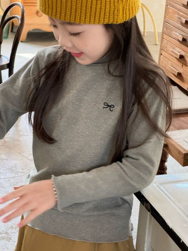 05120301｜小瑜家秋冬〃三色木耳邊奧絨內搭衫｜90-150 童裝衛衣, 刷毛衛衣, 童裝上衣, 印花衛衣, 加絨上衣, 保暖童裝, 冬季童裝