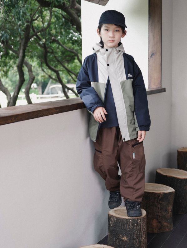 05110704┃猿寶家秋冬〃7067山系撞色防風夾棉外套┃110-170 童裝外套、男童外套、山系風衣、防風外套、防潑水外套、韓版童裝、拼色外套、機能外套、登山風、親子裝