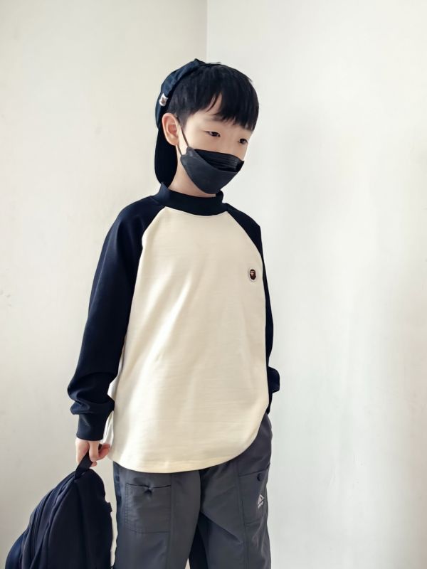 05112707｜CF冬〃CT659兩色高彈猿人標磨毛上衣｜120-175 羊绒棉 上衣 兒童打底衫 保暖長袖 親膚不倒絨 秋冬上衣