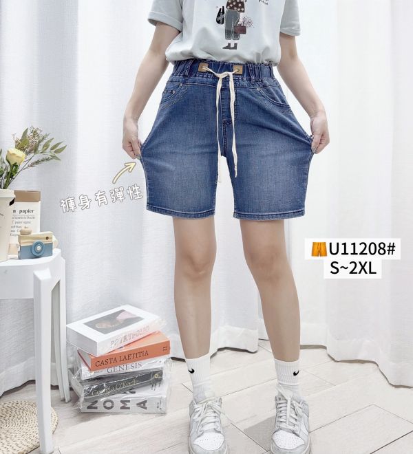 台┃夏〃11208抽繩休閒直筒五分褲┃S-2XL┃0425結單 