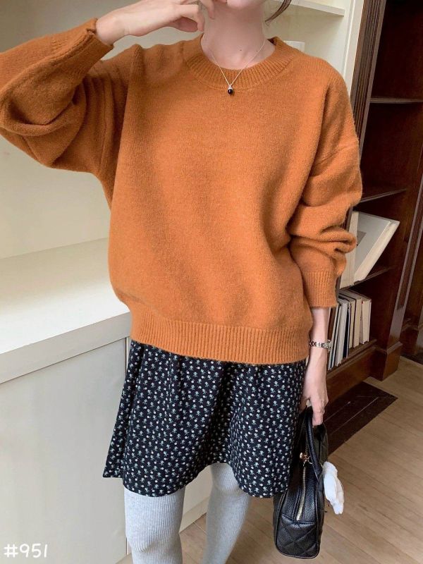 05110701┃秋冬〃951多色針織毛衣 毛毛上衣、糖果色毛衣、針織上衣、韓版毛衣、短版毛衣、寬鬆毛衣、冬季上衣、柔軟針織衫、氣質上衣、百搭毛衣