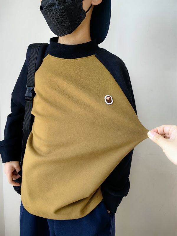 05112707｜CF冬〃CT659兩色高彈猿人標磨毛上衣｜120-175 羊绒棉 上衣 兒童打底衫 保暖長袖 親膚不倒絨 秋冬上衣