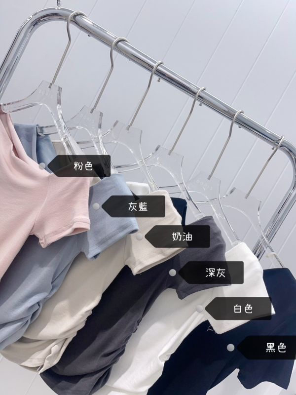台┃夏〃319六色彈力棉斜肩上衣┃F┃0425結單 
