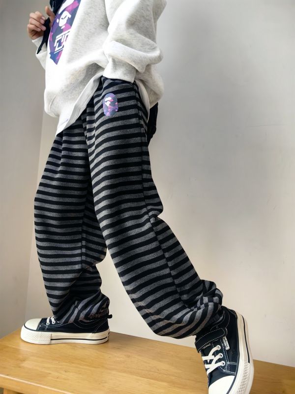 05112611｜CF冬〃CK120加絨條紋褲｜120-175 兒童長褲
加絨長褲
糯糯褲
兒童條紋褲
兒童保暖褲
冬季兒童褲
男童長褲
女童長褲
兒童厚褲
內刷毛長褲
寬鬆休閒褲
保暖衛褲
童裝秋冬