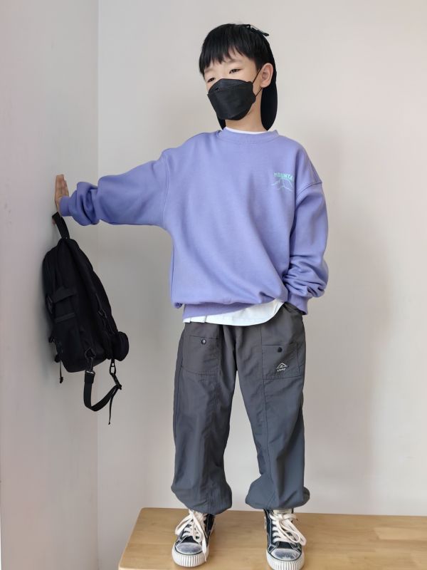 05112704｜CF冬〃CT665兩色加絨小熊插畫T｜120-175 不倒絨衛衣
兒童加絨上衣
大童保暖上衣
男童衛衣 冬季
女童加厚衛衣