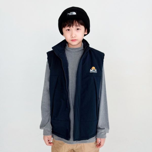 05121204｜CTX家秋冬〃2587立領保暖小標背心｜110-165 中大童馬甲, 兒童棉馬甲, 童裝背心, 男童背心, 鋪棉背心, 秋冬童裝, 戶外童裝, 立領背心, 保暖背心, 中大童外套