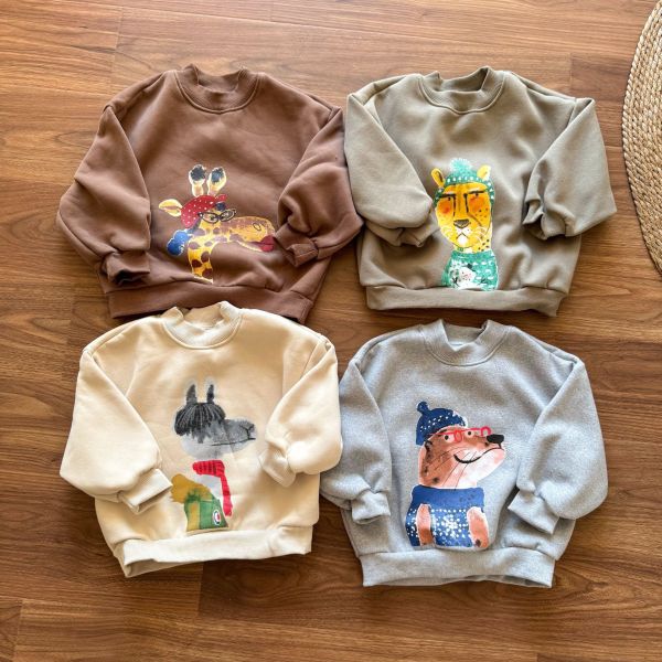 05111602┃兄妹家秋冬〃250603四色卡通動物加絨印花T┃80-150 兒童刷毛大學T

兒童厚刷毛上衣

動物插畫上衣

保暖童裝

兒童圓領長袖

80-150童裝

男童上衣

女童長袖上衣

冬季保暖上衣

厚款大學T

可愛動物童裝