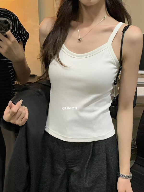 05081208┃LEMON家秋〃1115六色百搭一體式胸墊背心┃F┃250825結單 