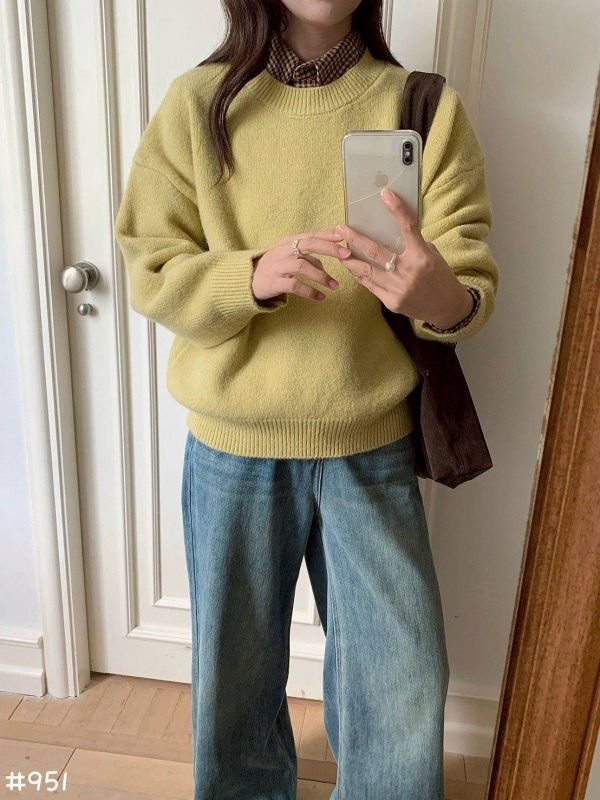 05110701┃秋冬〃951多色針織毛衣 毛毛上衣、糖果色毛衣、針織上衣、韓版毛衣、短版毛衣、寬鬆毛衣、冬季上衣、柔軟針織衫、氣質上衣、百搭毛衣