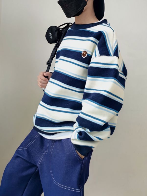 05112604｜CF冬〃CT669銀狐絨條紋T｜120-175 加絨衛衣
兒童條紋衛衣
男童加絨上衣
女童刷毛上衣
秋冬保暖長袖
兒童厚款T恤
120-175 衛衣
韓系兒童服裝
男童長袖
女童長袖
冬季保暖衣
寬鬆版衛衣