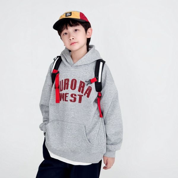 05121110｜CTX家秋冬〃2576兩色字母連帽加絨T｜110-165 加絨連帽衛衣
兒童加絨上衣
兒童帽T
厚刷絨衛衣
男童冬季上衣
女童冬季上衣
兒童寬鬆大學T